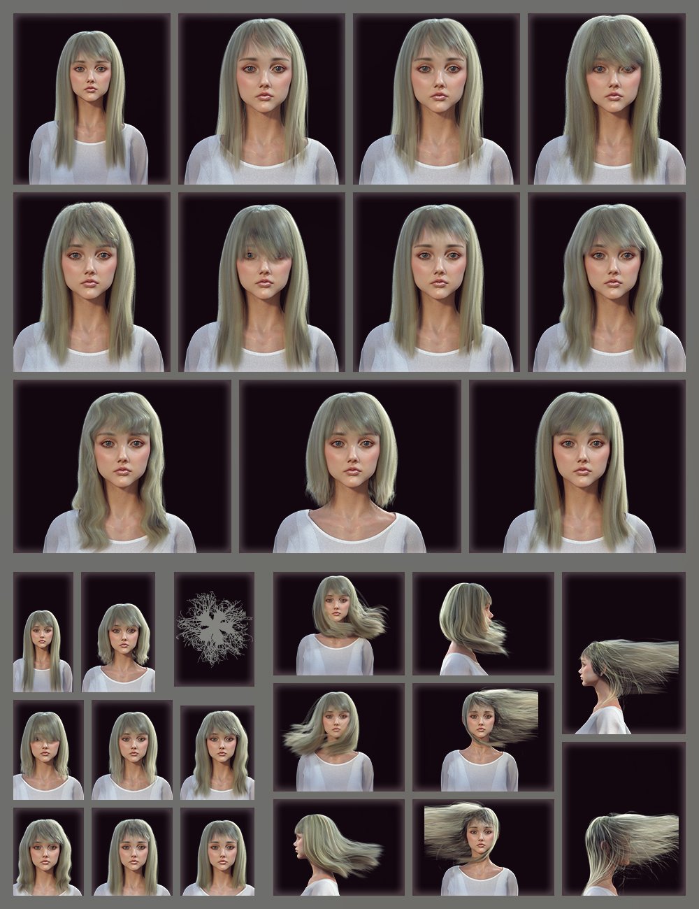 dForce Nirv Straight Long Hair for Genesis 8 and Genesis 8.1 Females by: Nirvana, 3D Models by Daz 3D