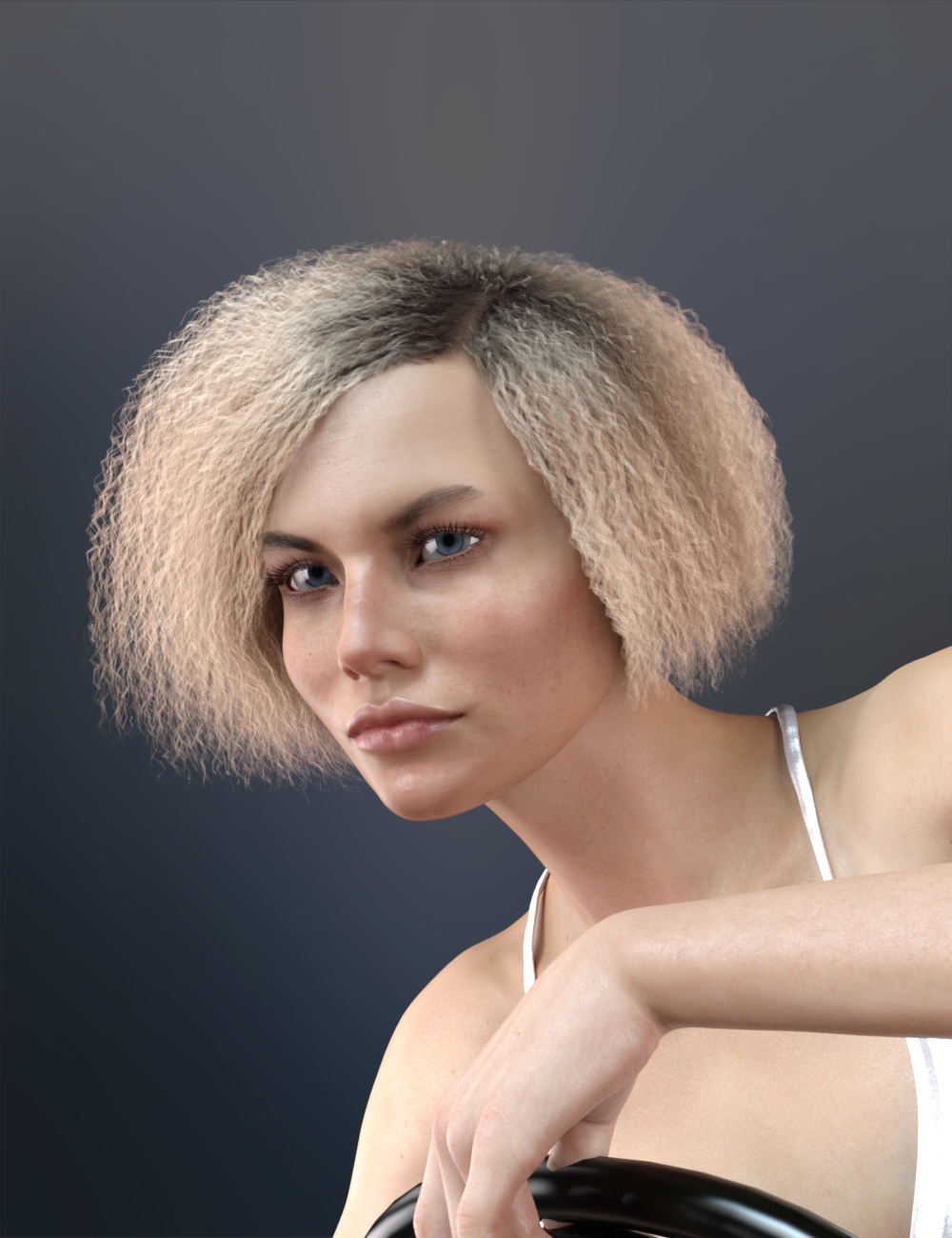 Bobbi Hair for Genesis 8 and 8.1 Female by: RedzStudio, 3D Models by Daz 3D
