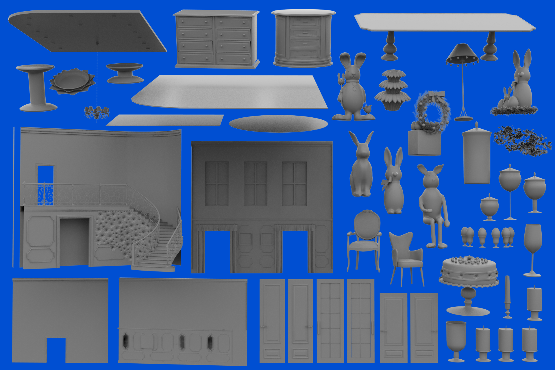 Easter Brunch by: bituka3d, 3D Models by Daz 3D
