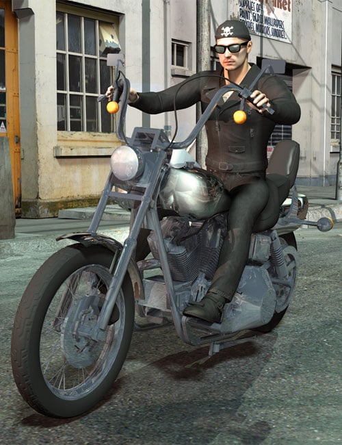 Born to be Wild Biker Outfit for Michael 4 by: WillDupreMAB, 3D Models by Daz 3D