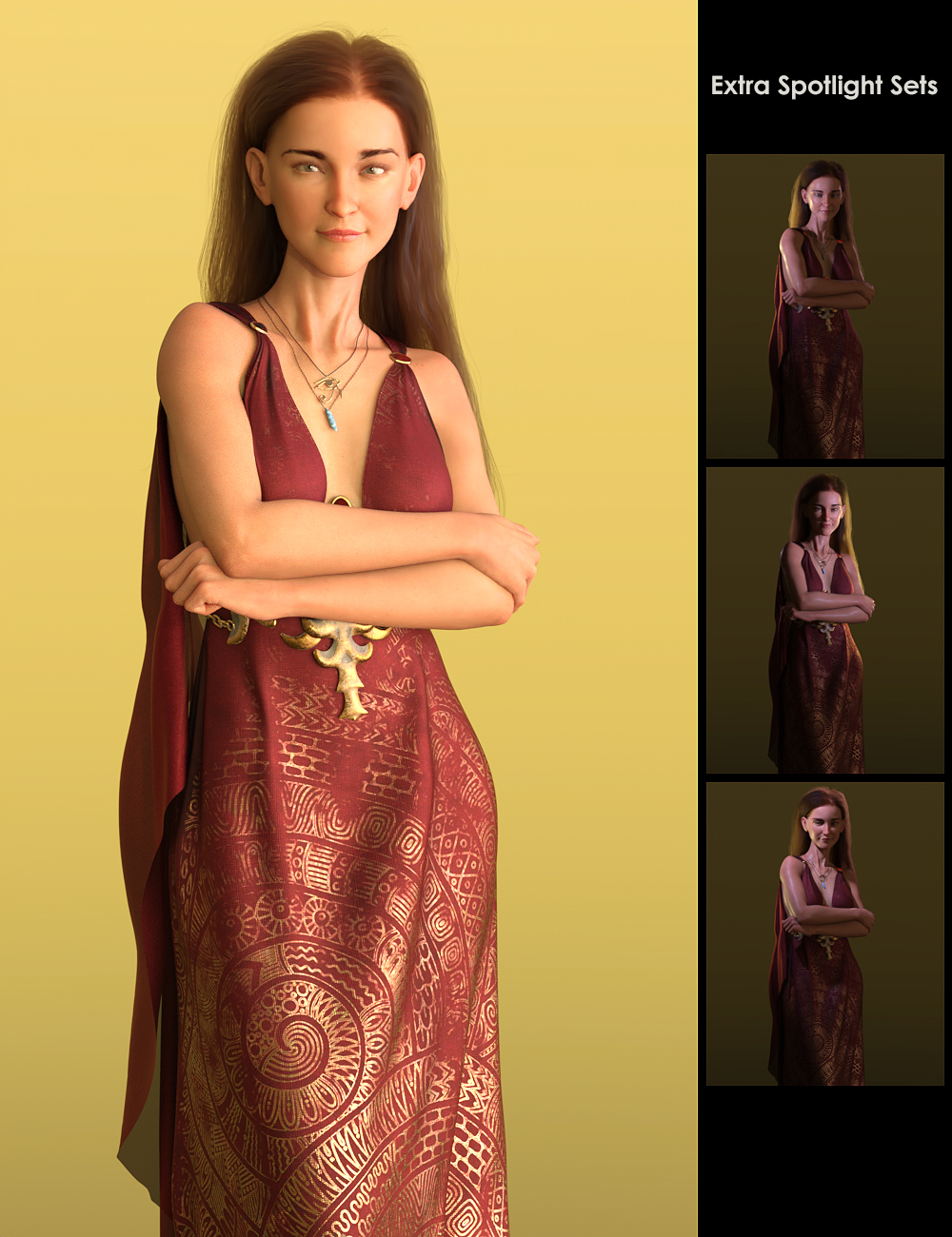 Golden Glow Light Set Golden Glow Light Set by: Quixotry, 3D Models by Daz 3D