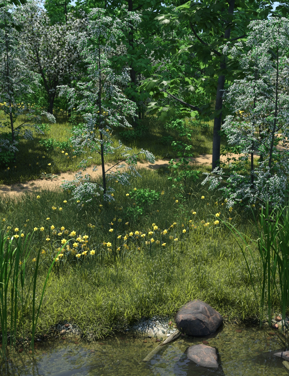 UltraScenery - Country Ford UltraScenery - Country Ford by: TangoAlpha, 3D Models by Daz 3D