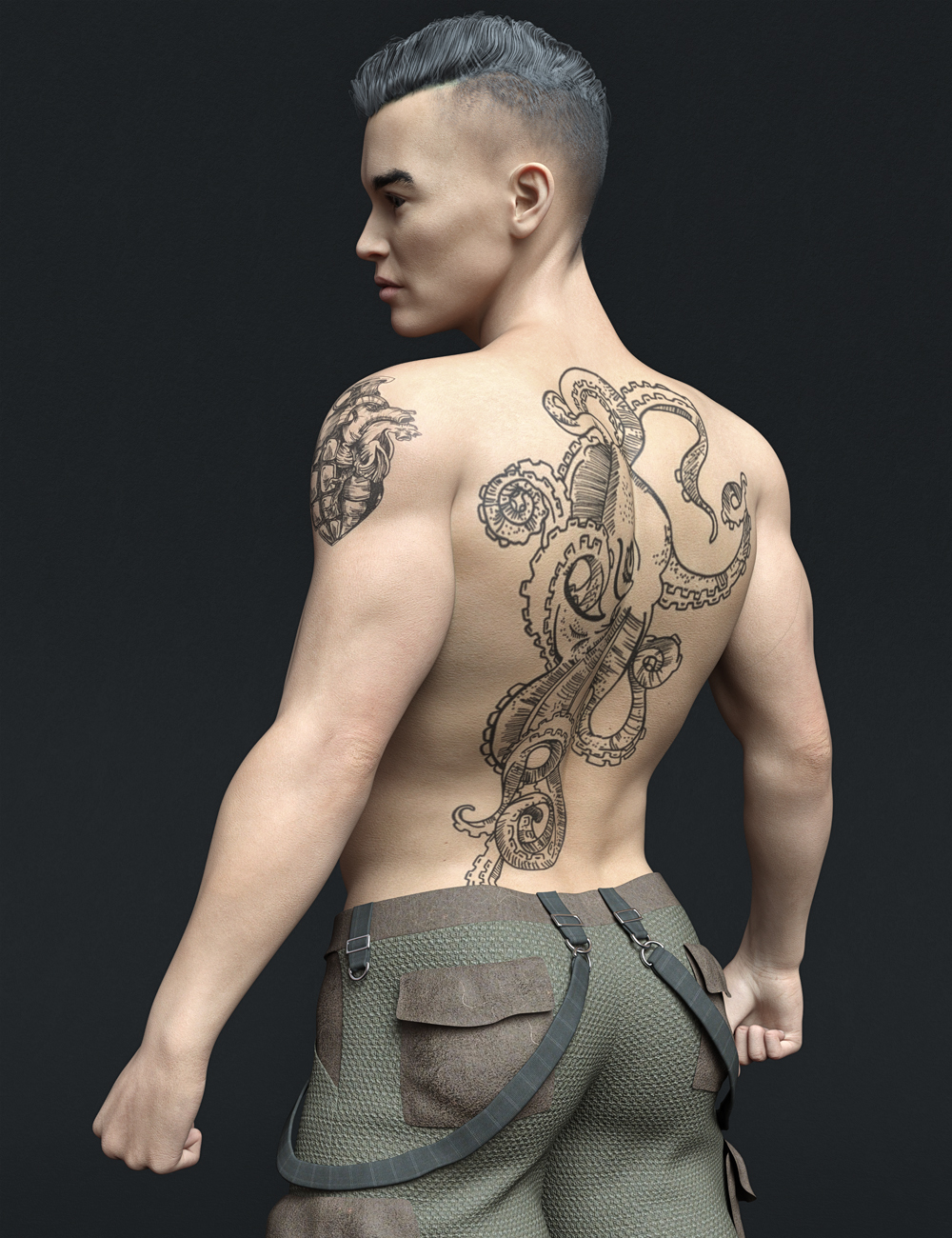 MR Dom for Genesis 8.1 Male by: Marcius, 3D Models by Daz 3D