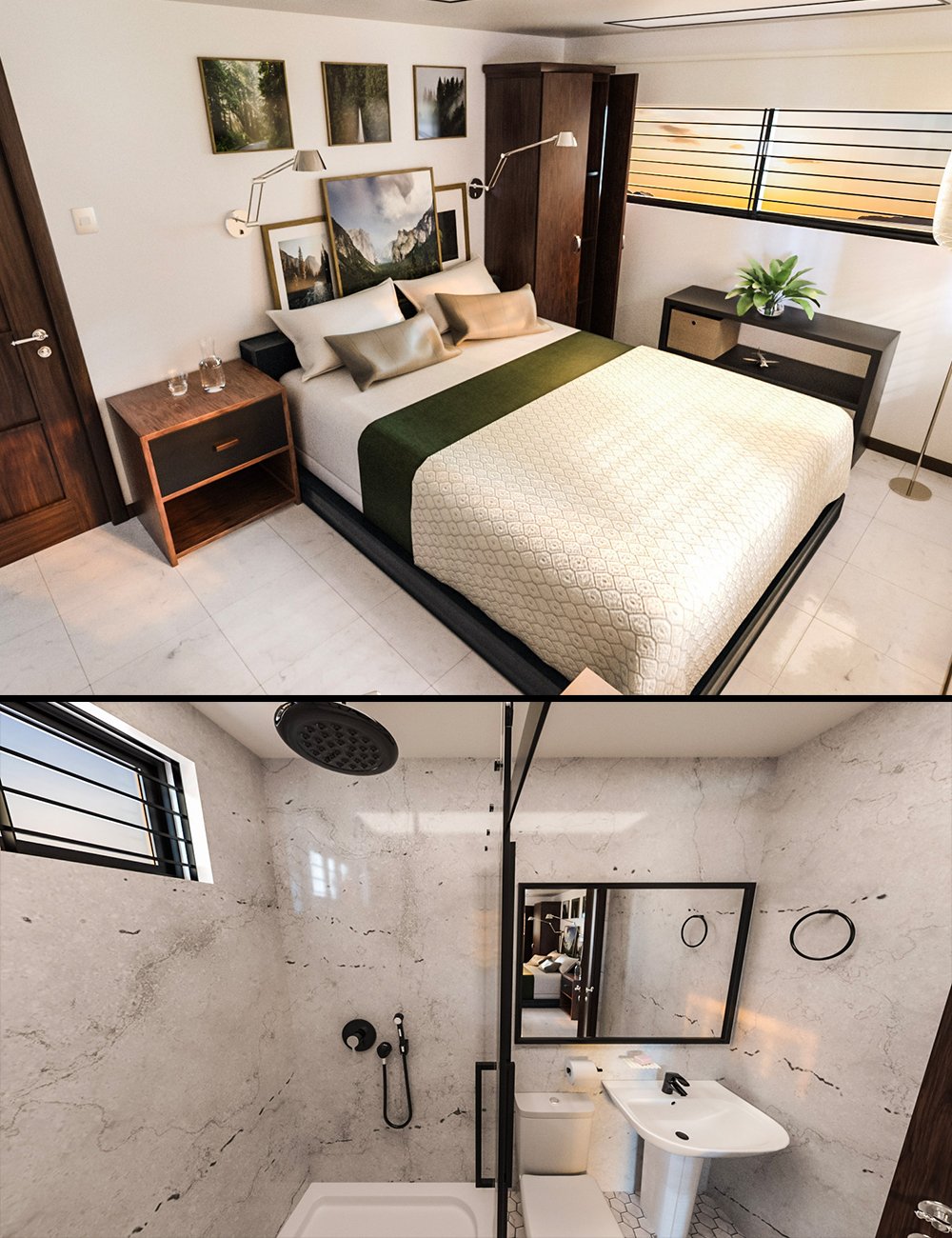 Avil Guest Room by: Tesla3dCorp, 3D Models by Daz 3D
