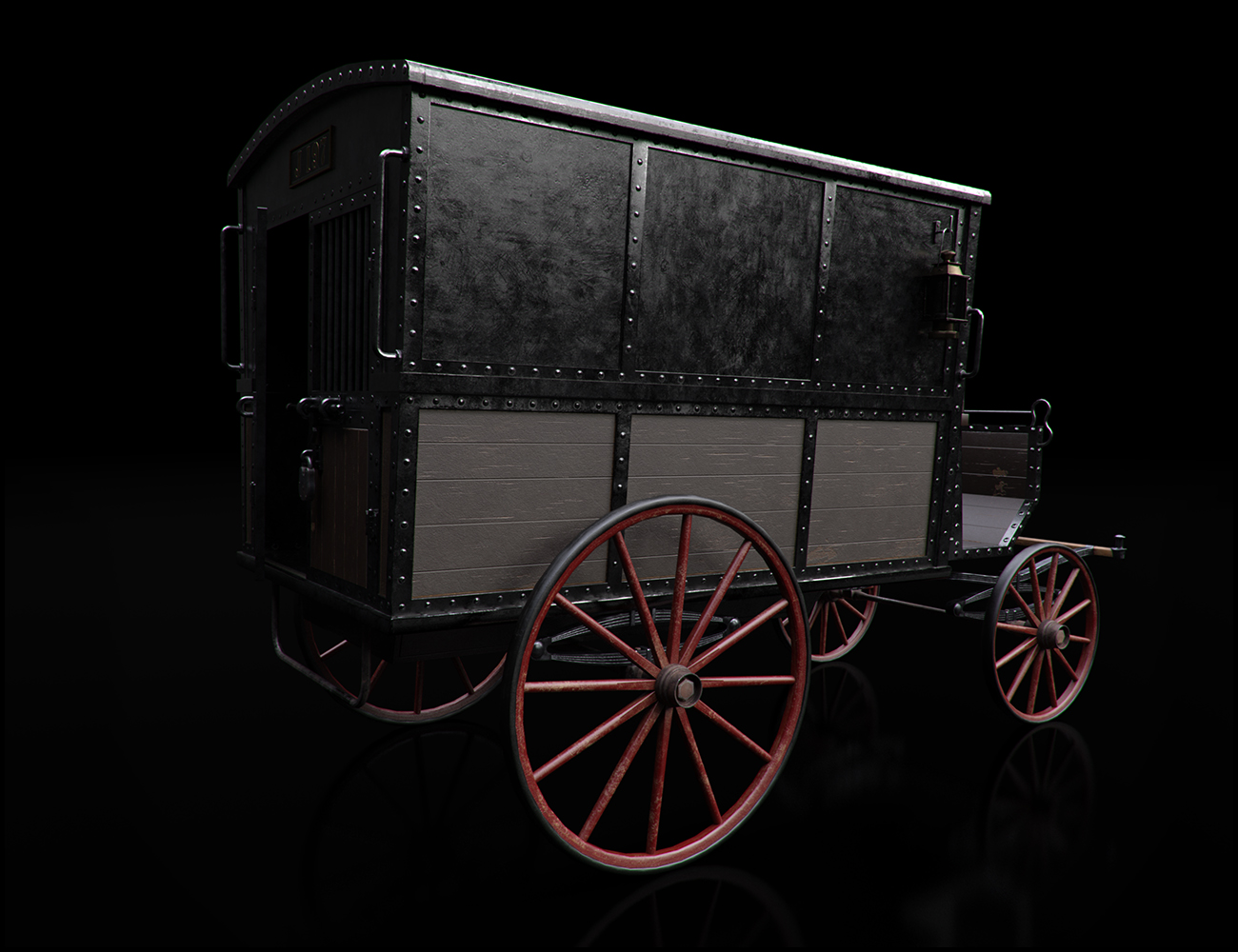 Vintage Carriages 1 - Barouche & Police Wagon by: , 3D Models by Daz 3D