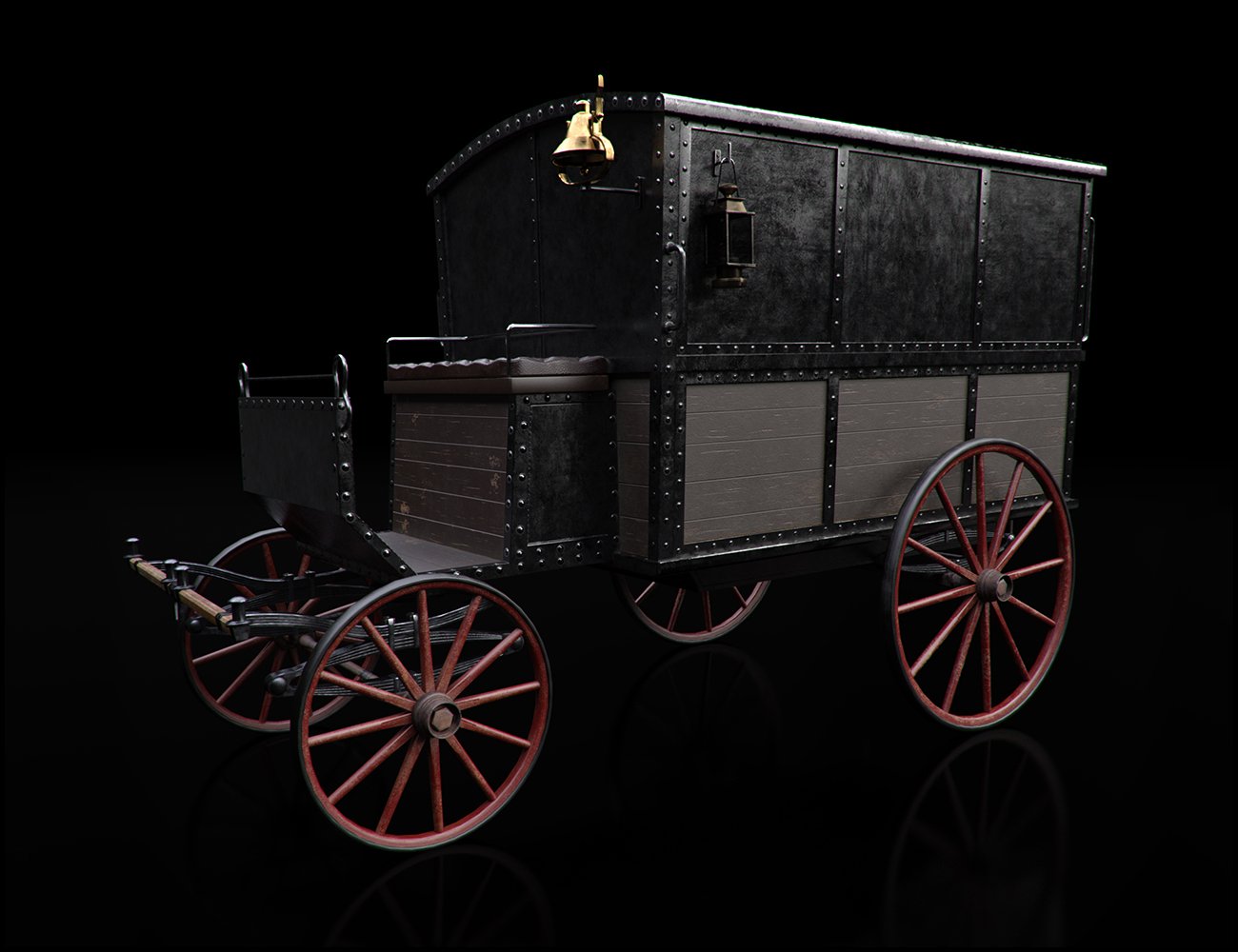 Vintage Carriages 1 - Barouche & Police Wagon by: , 3D Models by Daz 3D
