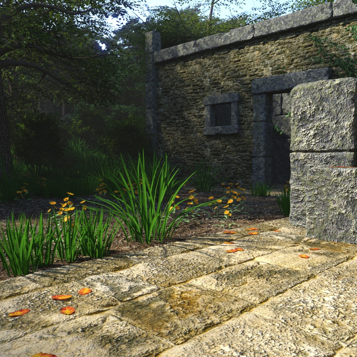 Ruins of a Forgotten Place Ruins of a Forgotten Place by: JeffersonAF, 3D Models by Daz 3D