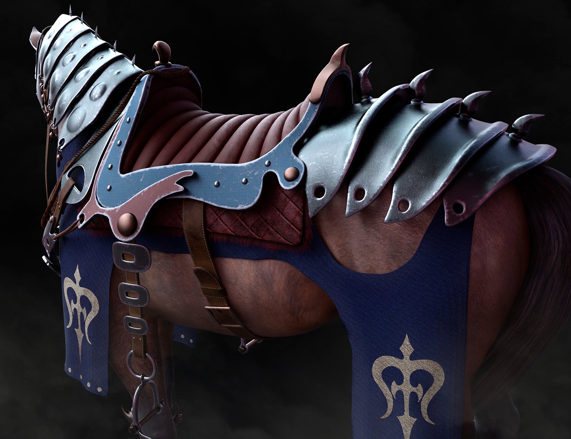 Guardian Horse Armor for DAZ Horse 2 by: fjaa3d, 3D Models by Daz 3D