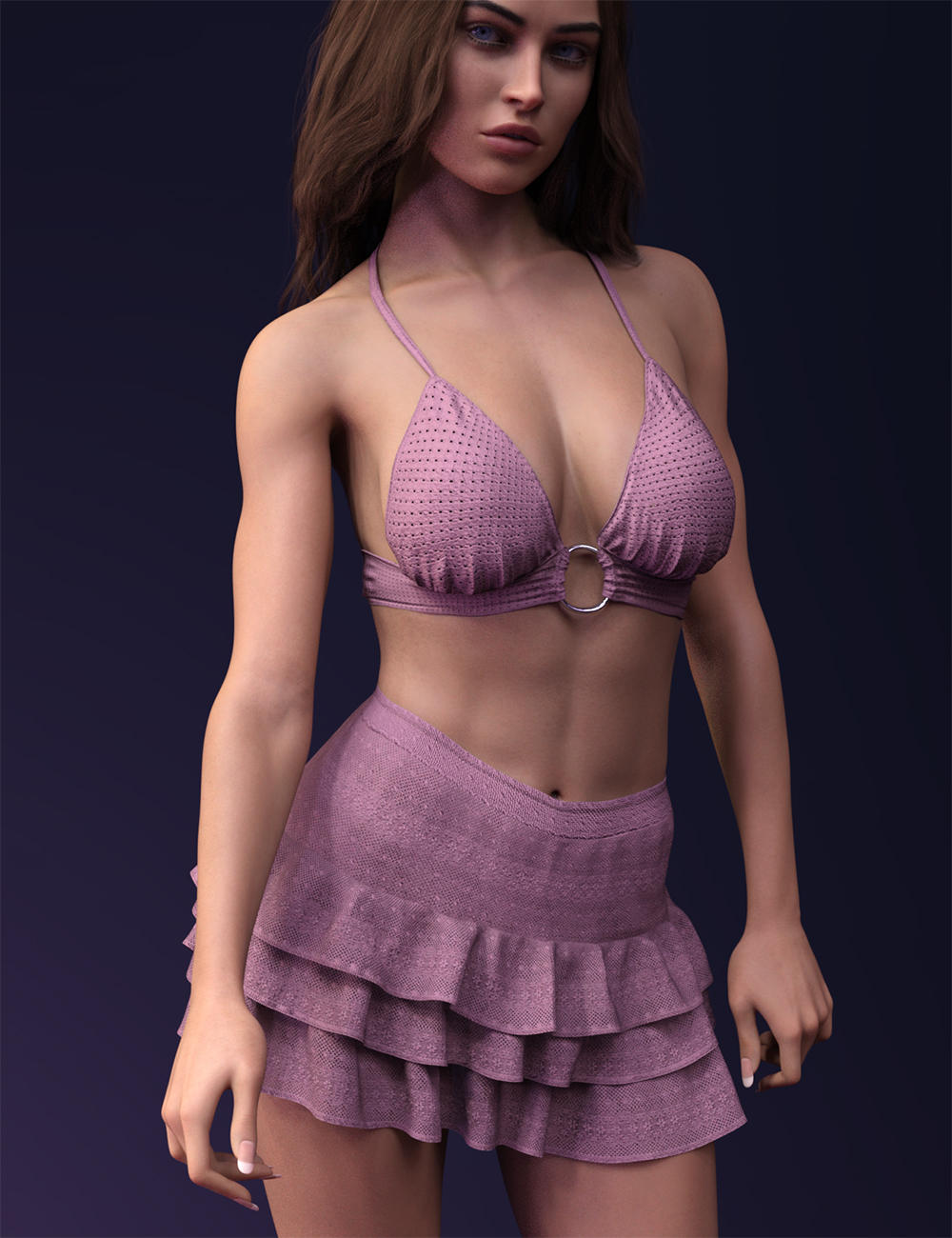X-Fashion dForce Embroidery Style Set for Genesis 8 and 8.1 Females by: xtrart-3d, 3D Models by Daz 3D