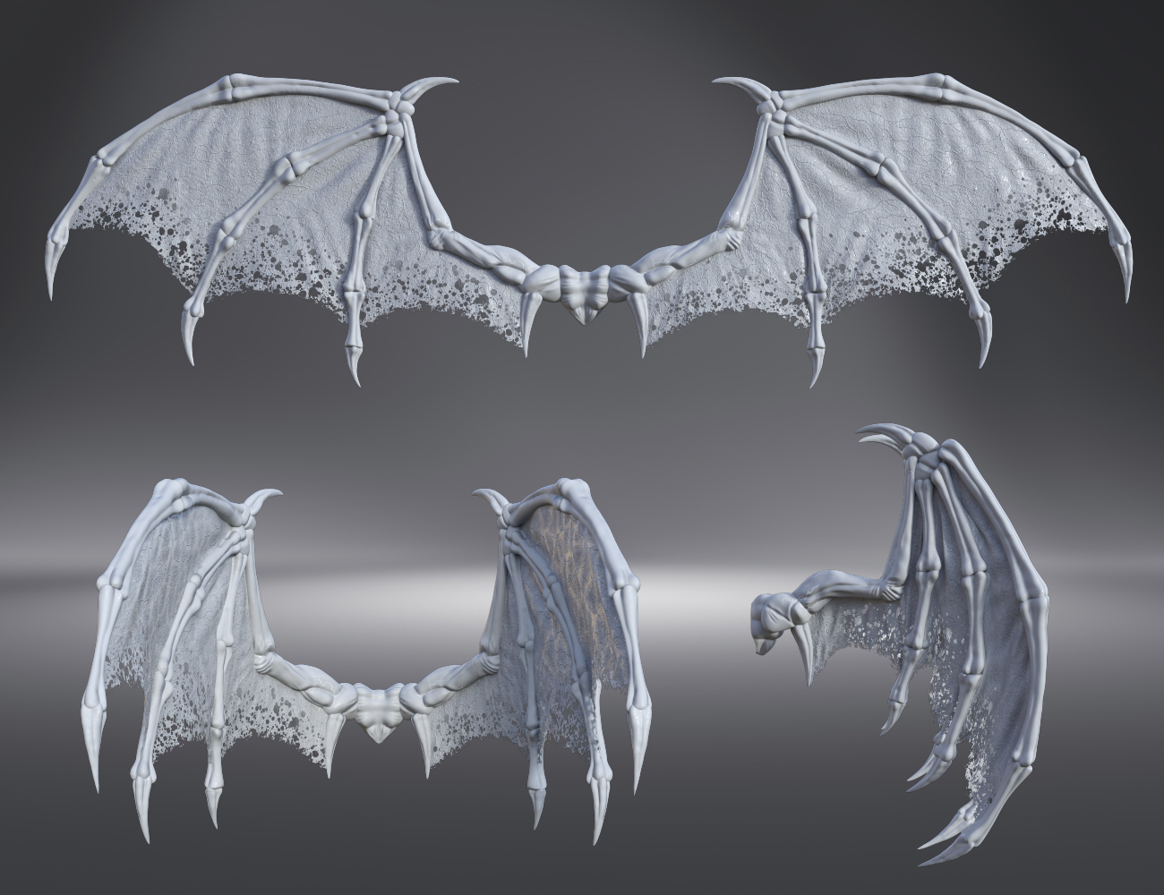 Succubus Wings for Genesis 8 Females by: midnight_stories, 3D Models by Daz 3D