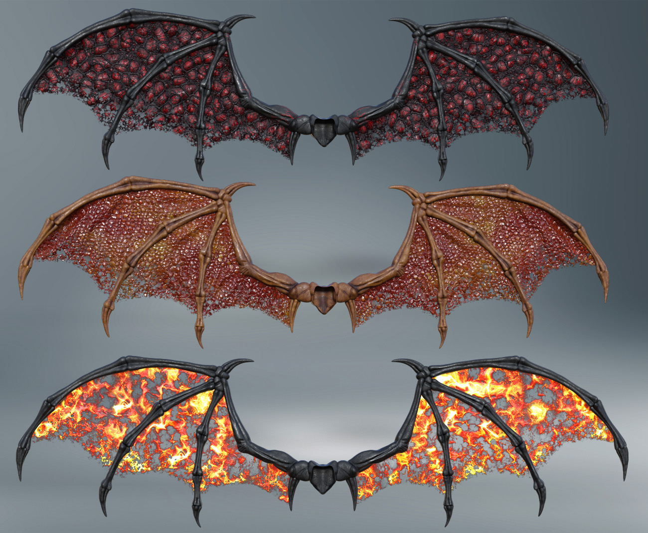 Succubus Wings Texture Expansion by: midnight_stories, 3D Models by Daz 3D