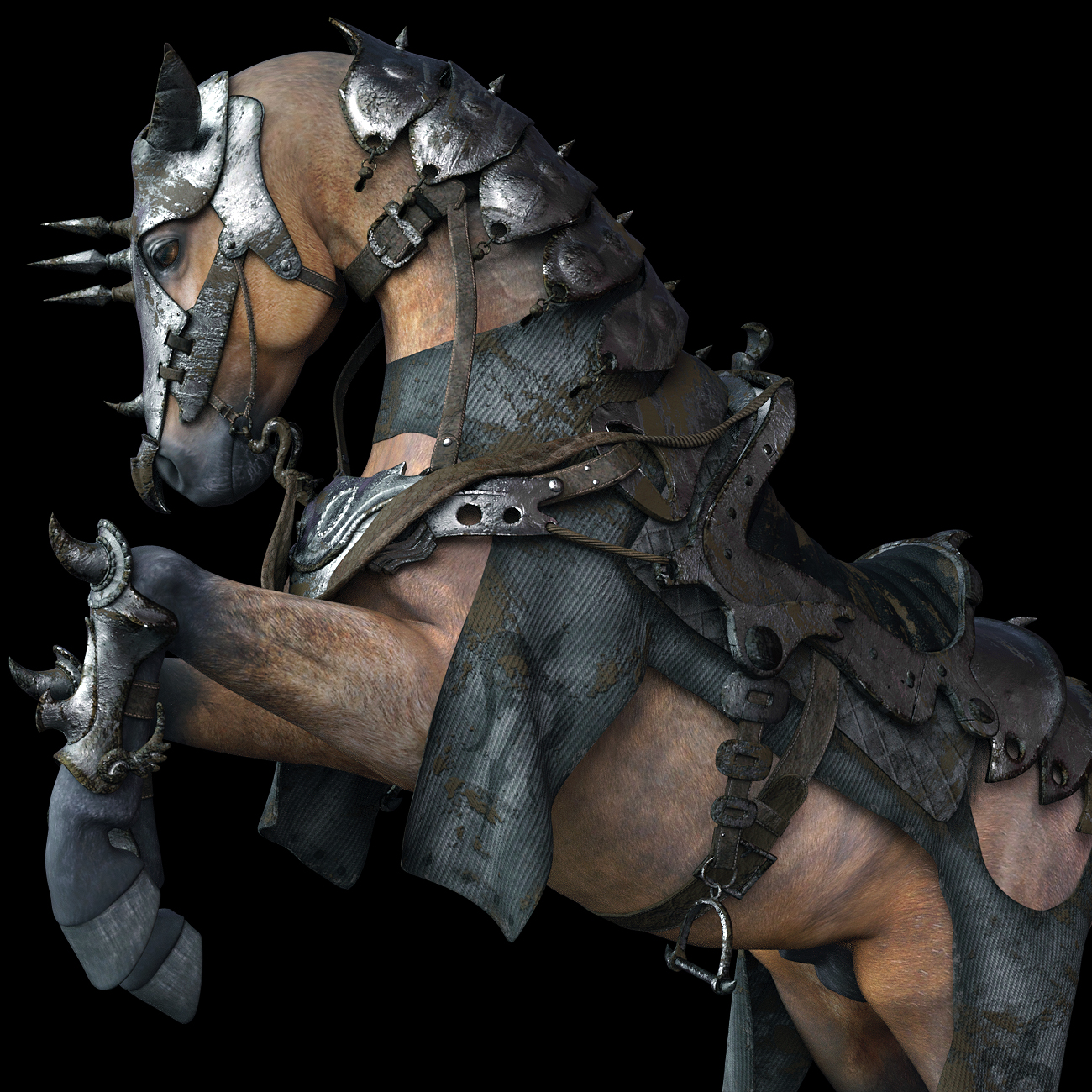 Guardian Horse Armor for DAZ Horse 2 Textures by: fjaa3d, 3D Models by Daz 3D
