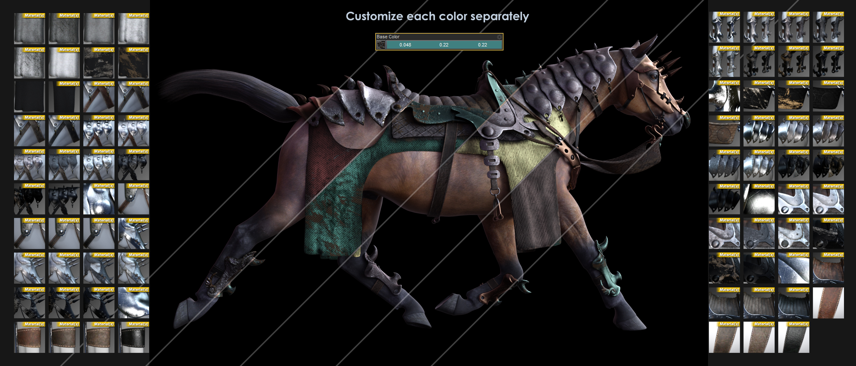 Guardian Horse Armor for DAZ Horse 2 Textures by: fjaa3d, 3D Models by Daz 3D