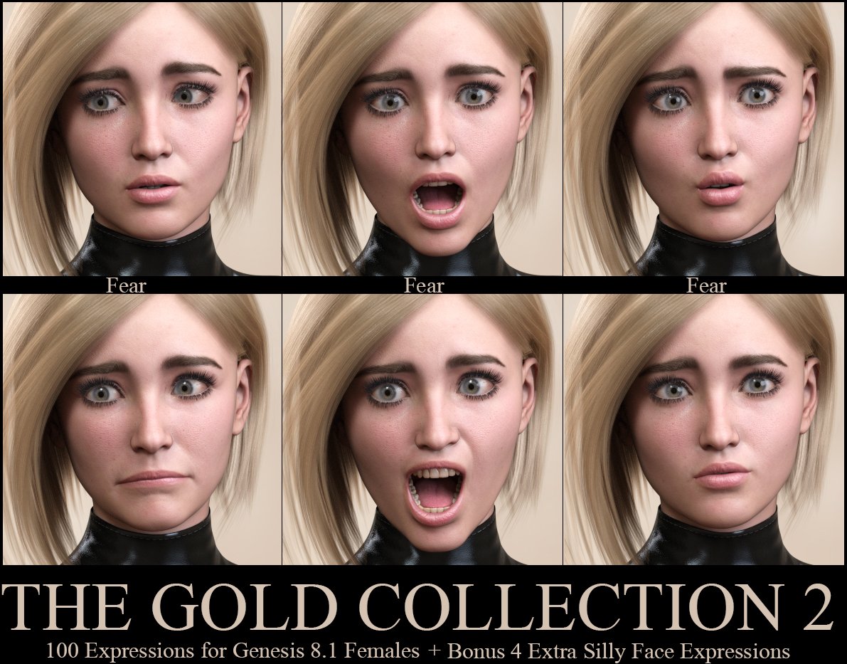V 100 Expressions The Gold Collection 2 for Genesis 8.1 Female V 100 Expressions The Gold Collection 2 for Genesis 8.1 Female by: Valery3D, 3D Models by Daz 3D