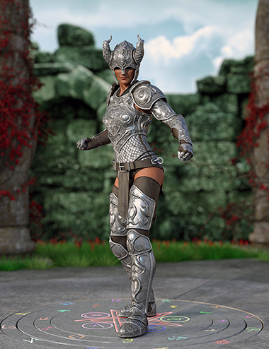 dForce Valiant Armor for Genesis 8 and 8.1 Females by: Cichy3D, 3D Models by Daz 3D
