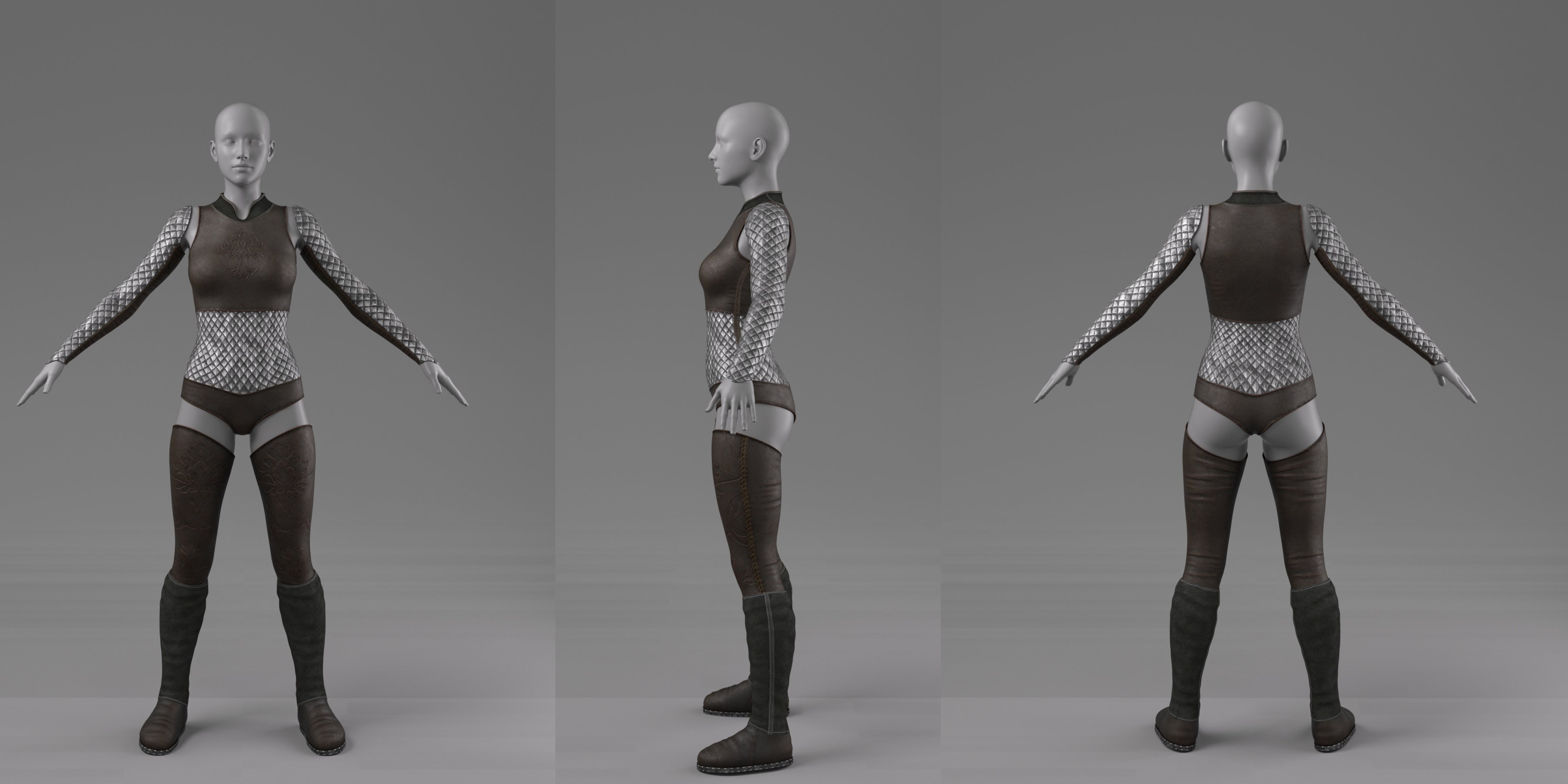dForce Valiant Armor for Genesis 8 and 8.1 Females by: Cichy3D, 3D Models by Daz 3D