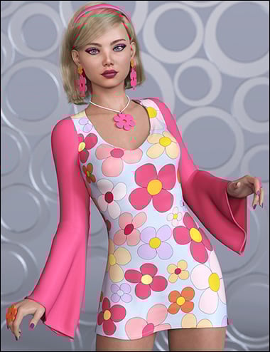 dForce Flower Power Outfit for Genesis 8 Female dForce Flower Power Outfit for Genesis 8 Female by: JessaiiDemonicaEvilius, 3D Models by Daz 3D