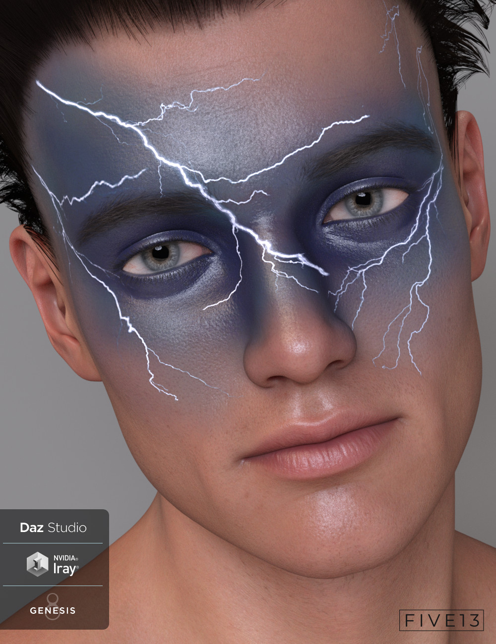 Lightning Cosmetics for Genesis 8.1 Males and Females by: Five13, 3D Models by Daz 3D