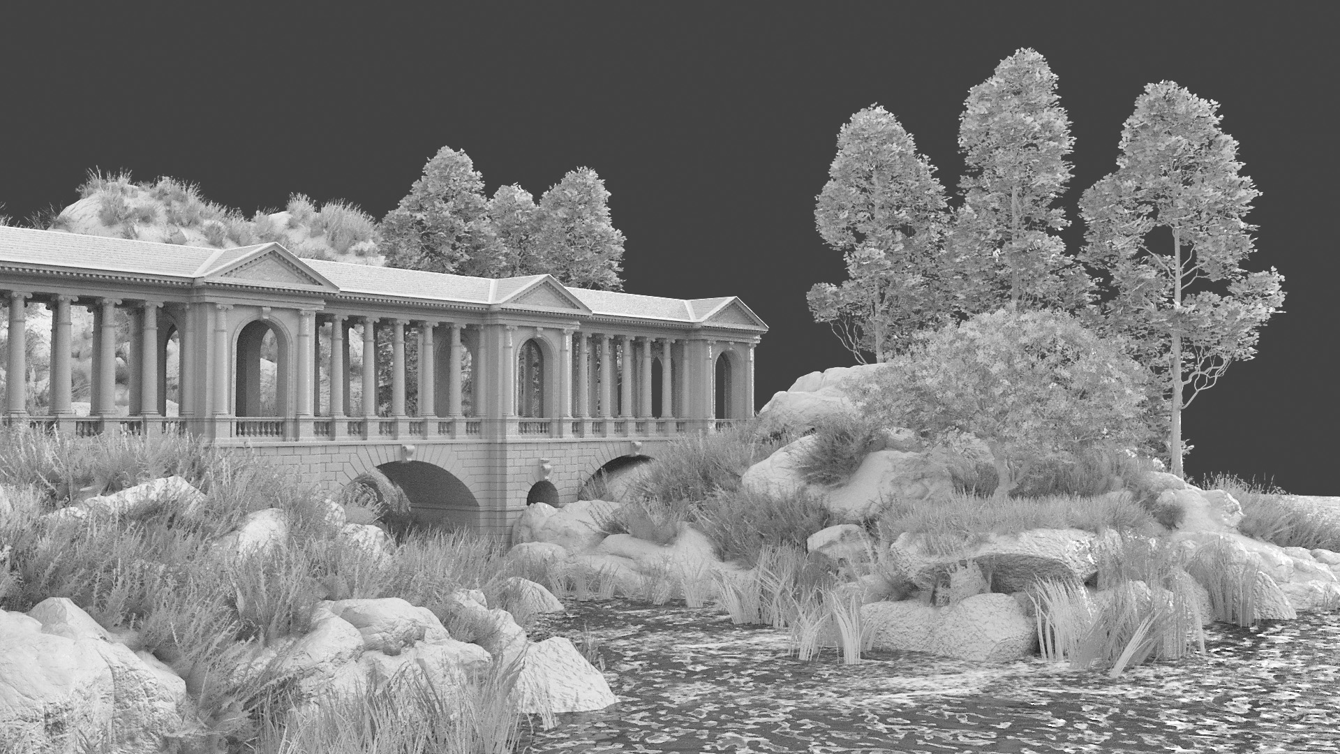 Forest River Bridge by: The Management, 3D Models by Daz 3D