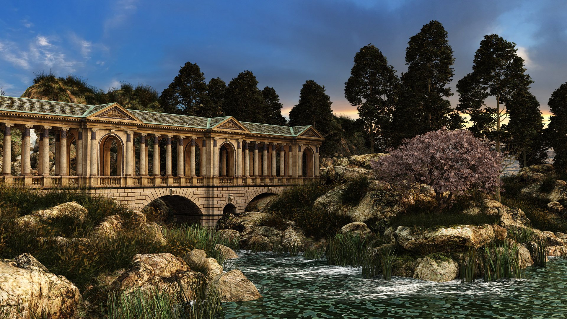Forest River Bridge Forest River Bridge by: The Management, 3D Models by Daz 3D