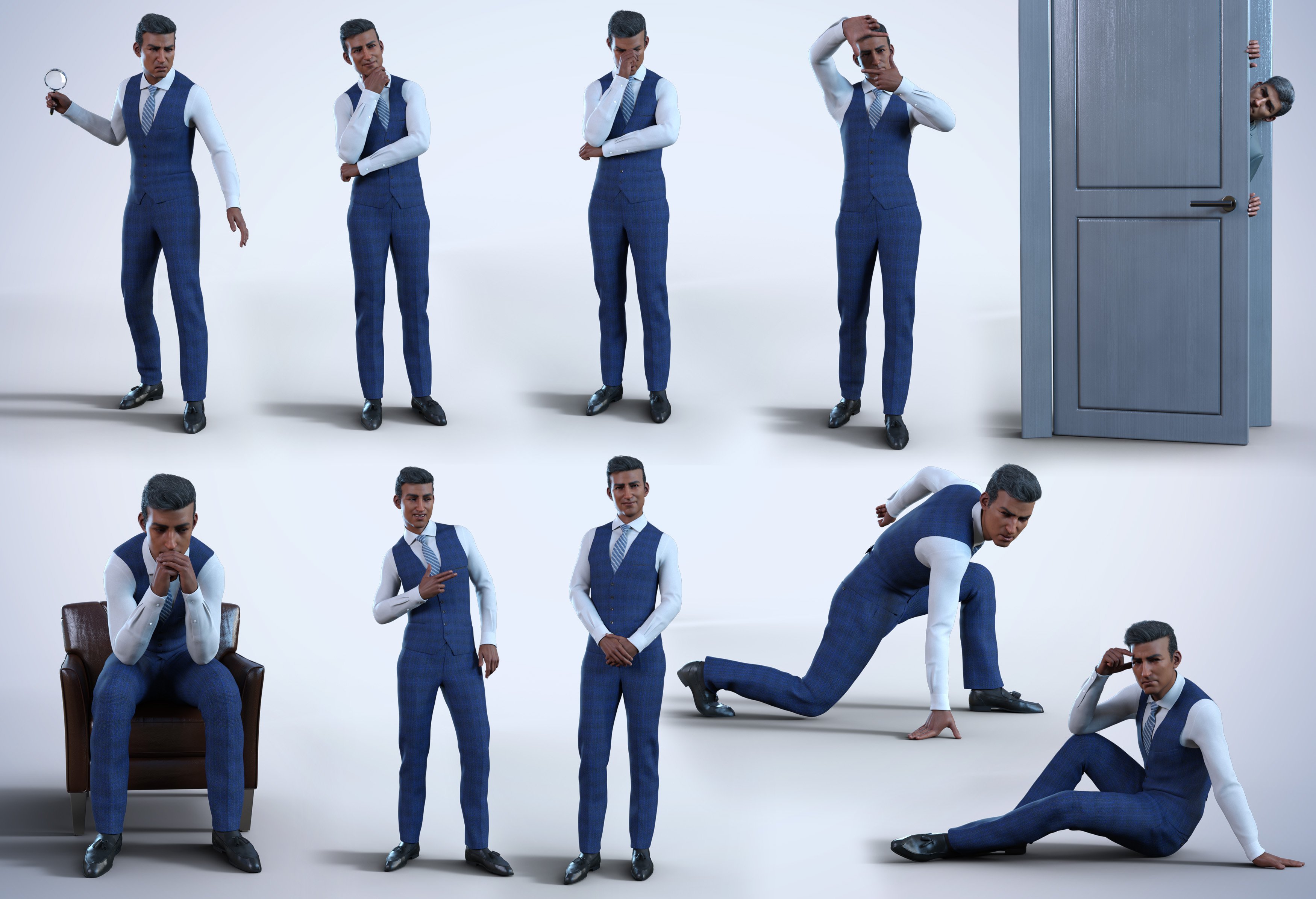 Z Undercover Poses and Expressions for Jazz 8.1 by: Zeddicuss, 3D Models by Daz 3D