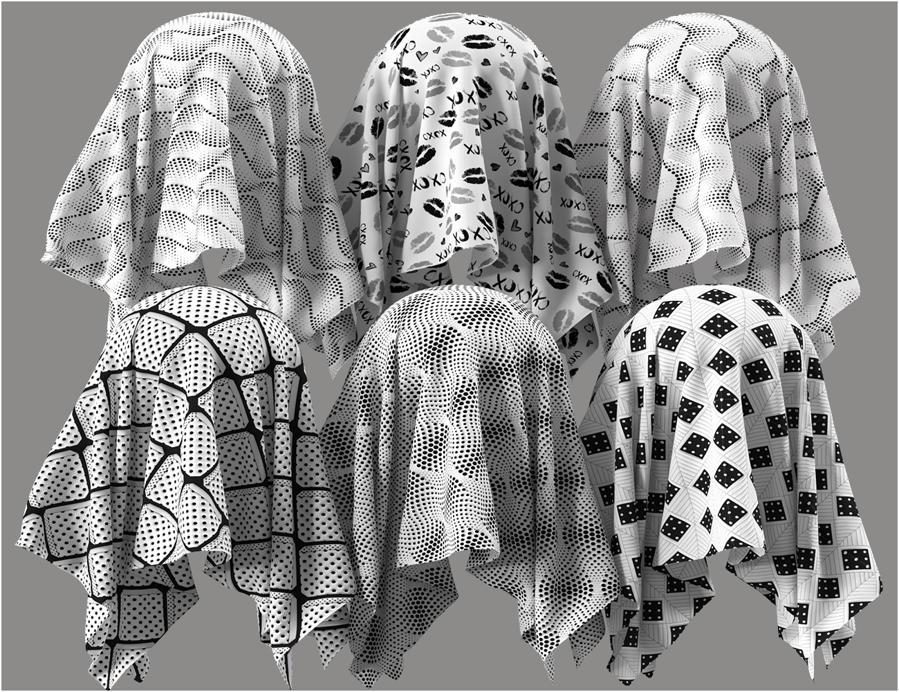 Monochrome Iray Shaders 01 - Merchant Resource by: OziChickhotlilme74, 3D Models by Daz 3D