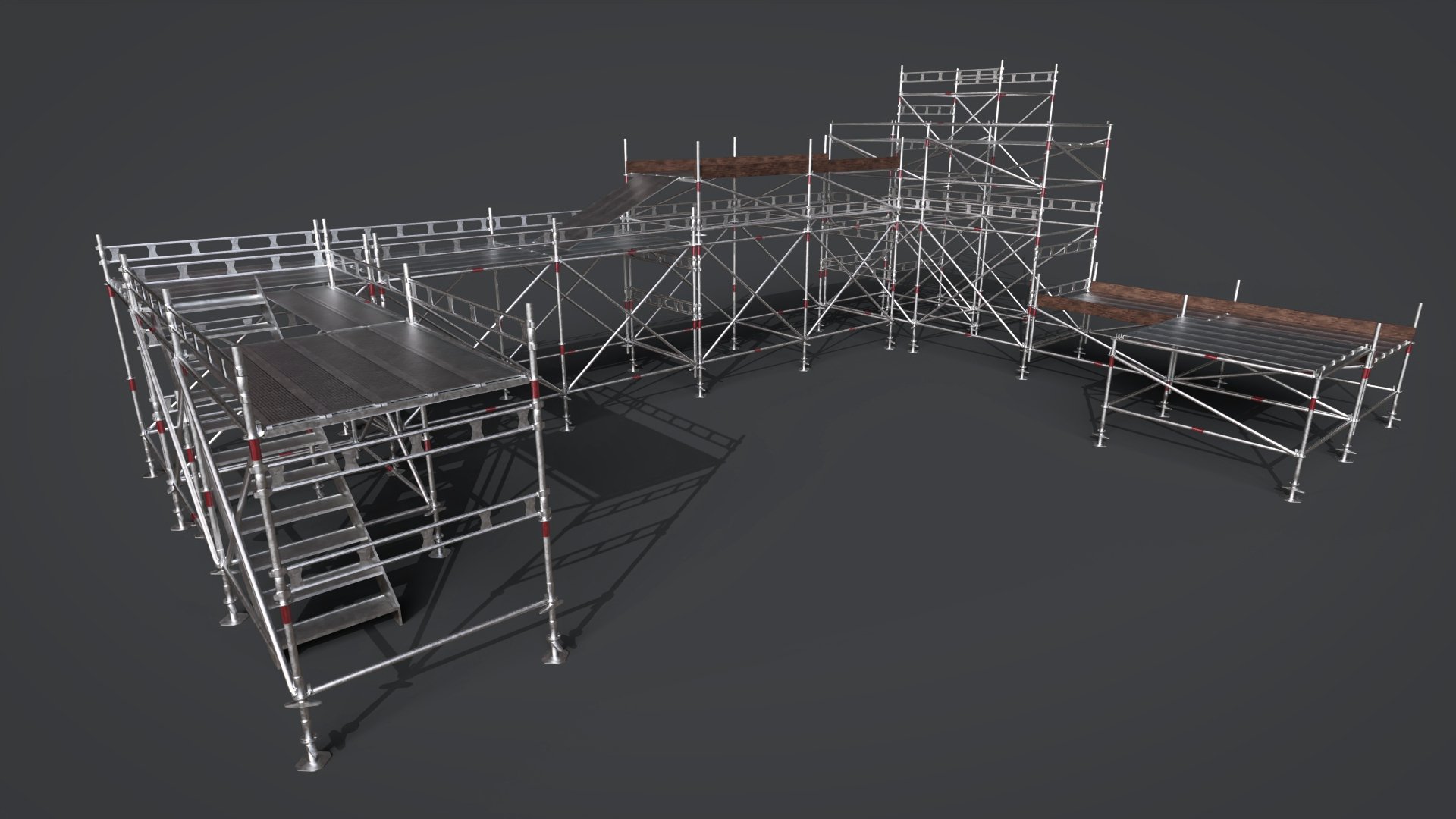 Scaffolding Kit Scaffolding Kit by: FastTrackStudio, 3D Models by Daz 3D
