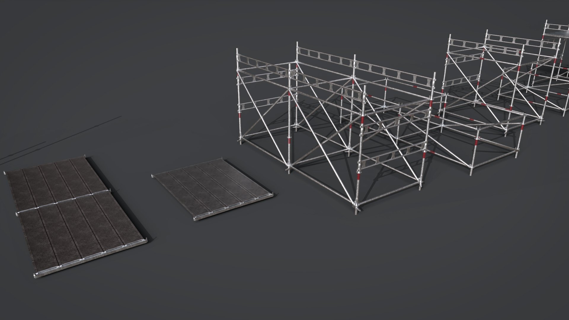 Scaffolding Kit by: FastTrackStudio, 3D Models by Daz 3D