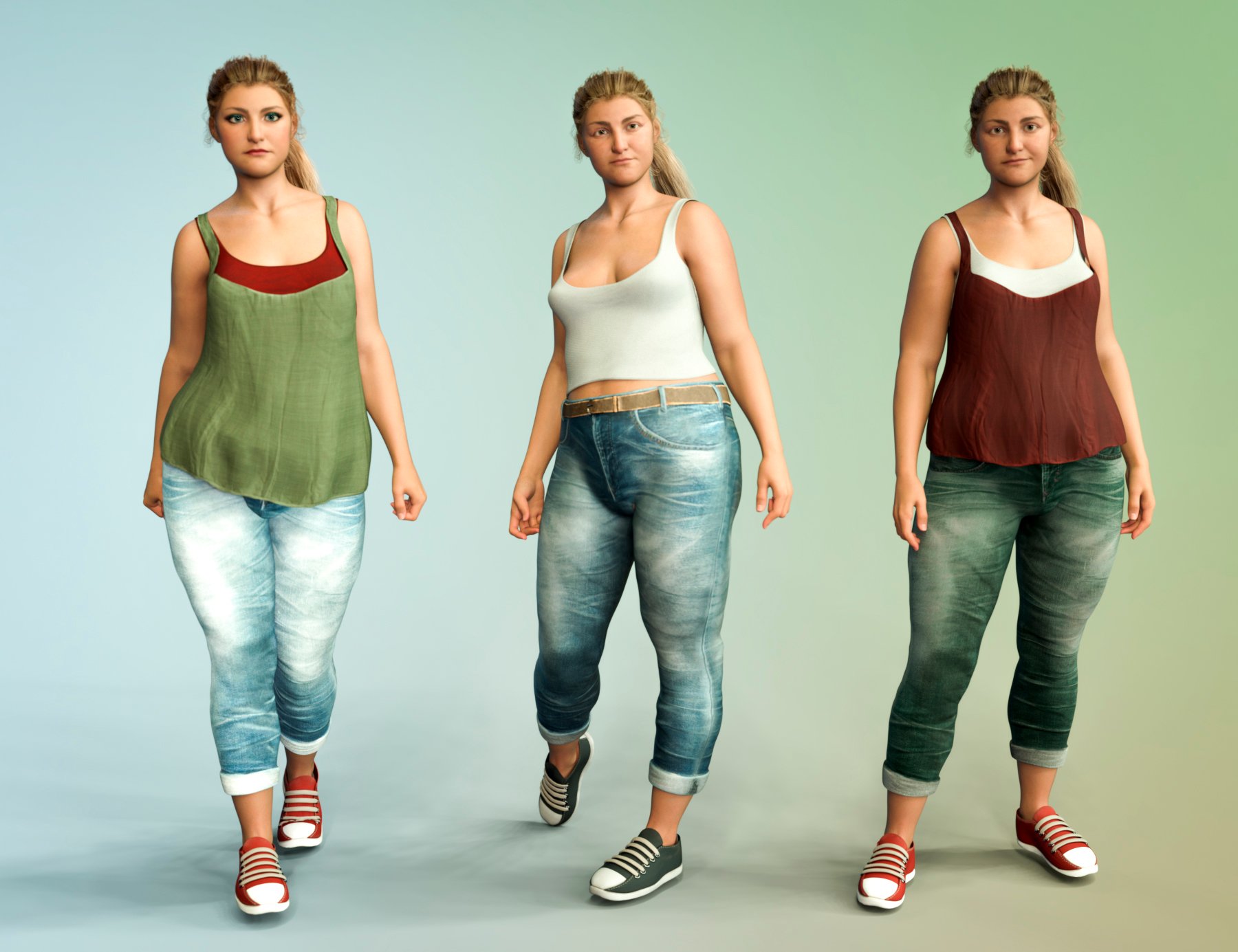 Casual Wear Outfit for Brooke 8.1 and Genesis 8.1 Females | Daz 3D