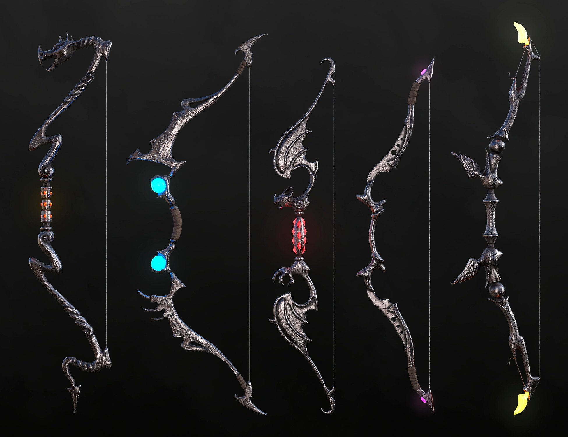 Fantasy Bow And Arrow Collection Vol.1 for Genesis 8 Fantasy Bow And Arrow Collection Vol.1 for Genesis 8 by: fjaa3d, 3D Models by Daz 3D