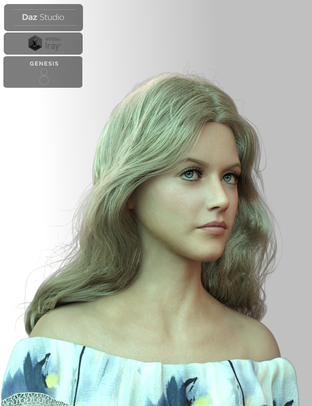 Biomorph Beauty Hair for Genesis 8 and 8.1 Females by: Neftis3D, 3D Models by Daz 3D