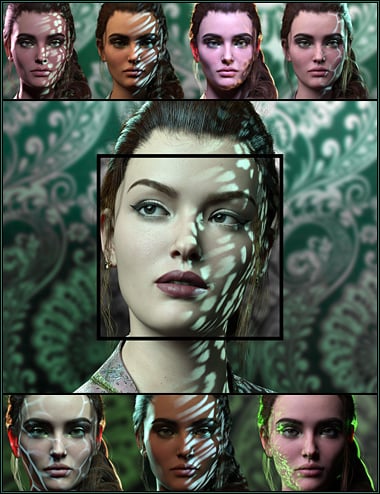 Metallic Gel Portrait Lighting for Iray by: ForbiddenWhispers, 3D Models by Daz 3D