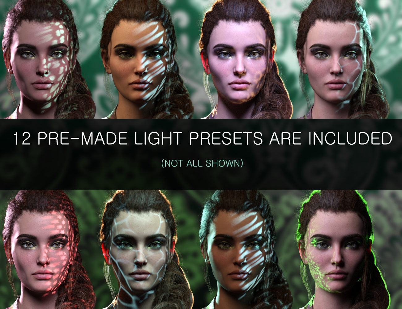 Metallic Gel Portrait Lighting for Iray Metallic Gel Portrait Lighting for Iray by: ForbiddenWhispers, 3D Models by Daz 3D
