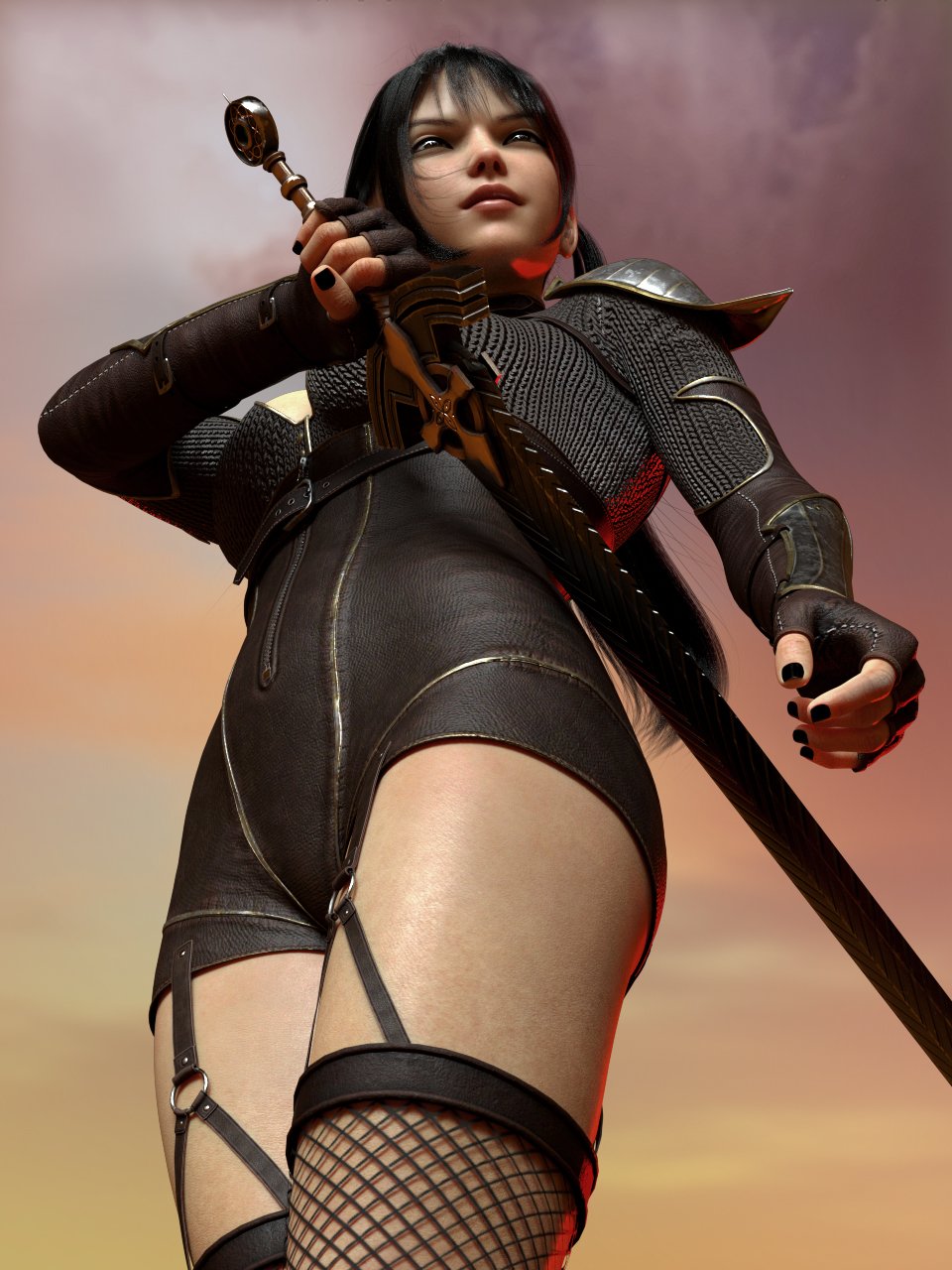 Ronin Warrior Outfit for Genesis 8 Females by: 3dLabMytilus, 3D Models by Daz 3D