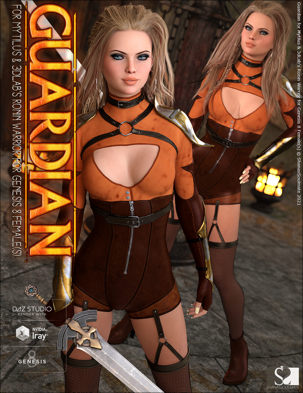 Ronin Warrior Guardian Textures by: ShanasSoulmate, 3D Models by Daz 3D