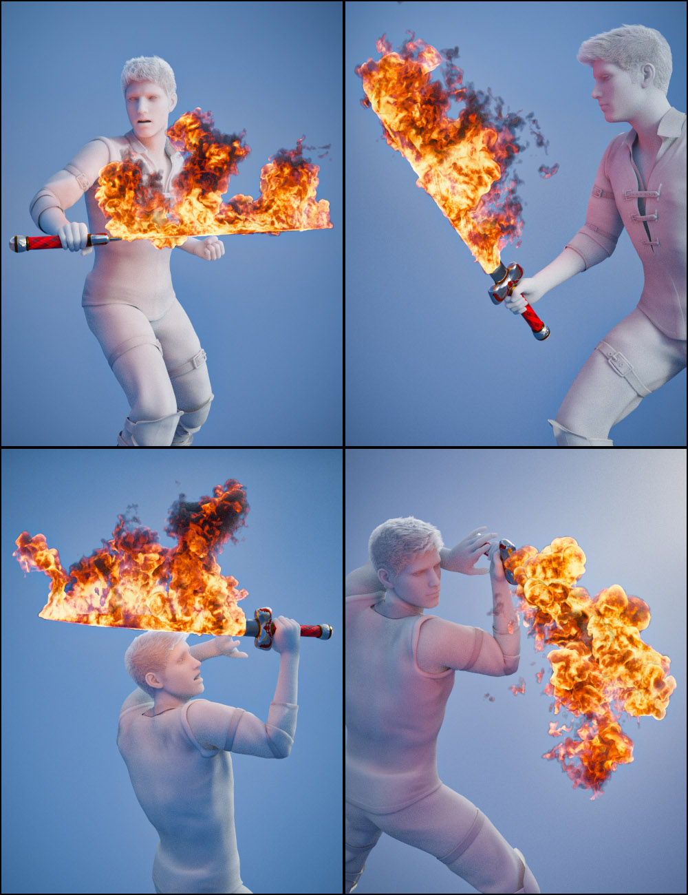 Pyromantix - Fire Swords Pyromantix - Fire Swords by: DimensionTheory, 3D Models by Daz 3D