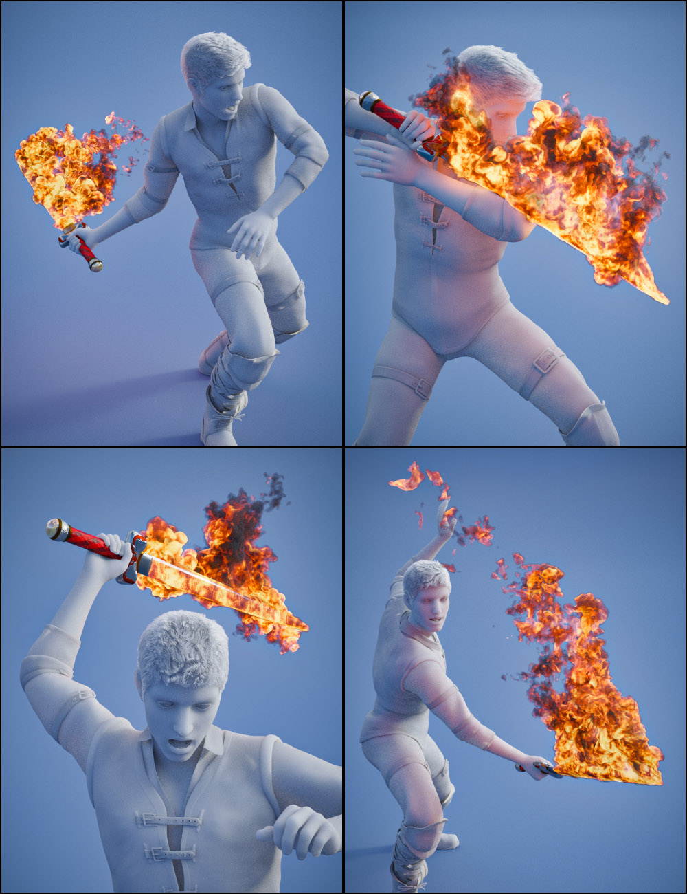 Pyromantix - Fire Swords Pyromantix - Fire Swords by: DimensionTheory, 3D Models by Daz 3D