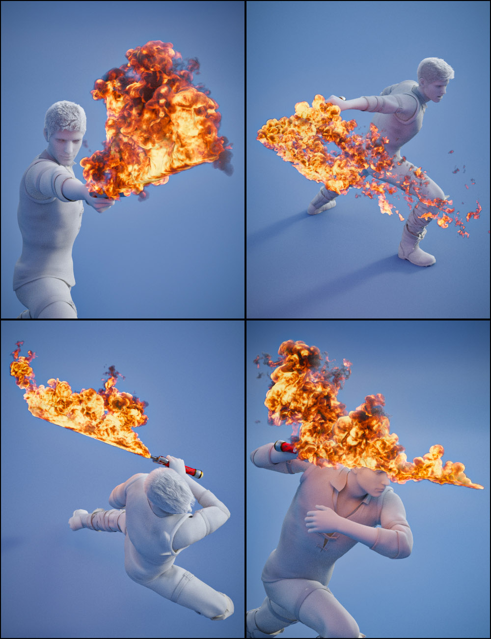 Pyromantix - Fire Swords Pyromantix - Fire Swords by: DimensionTheory, 3D Models by Daz 3D