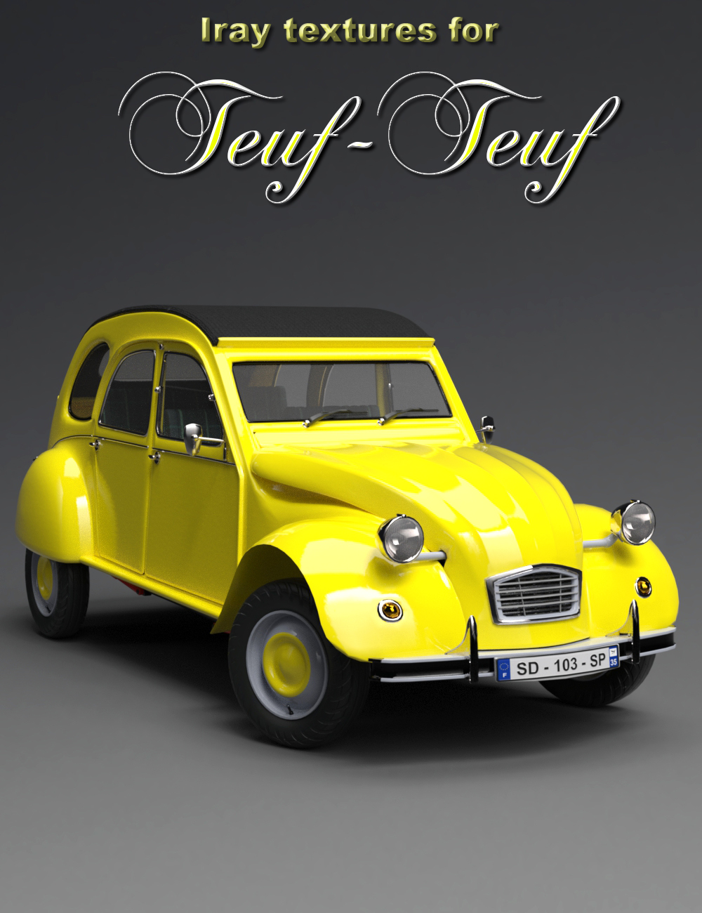 Teuf-Teuf Iray Textures Add-On by: 3djoji, 3D Models by Daz 3D