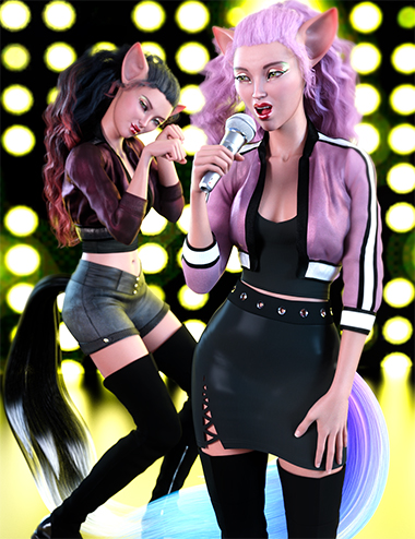 Z Star on the Rise Poses and Expressions for Kiko 8.1 by: Zeddicuss, 3D Models by Daz 3D