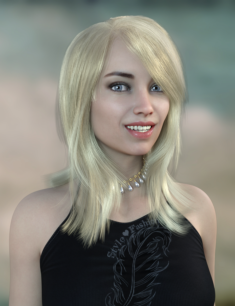 Mallory Hair for Genesis 8 and 8.1 Females | Daz 3D