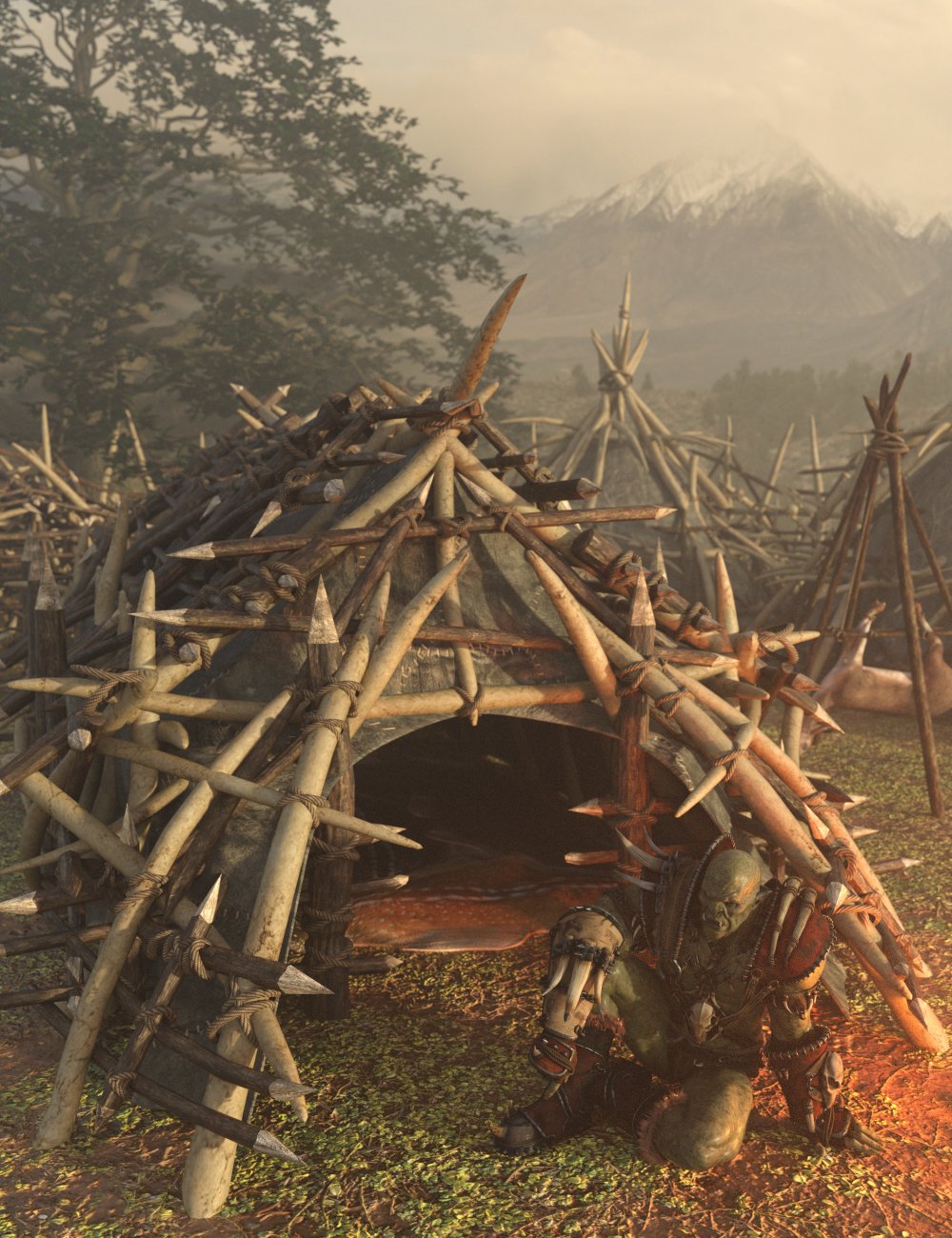 Orcish Camp 1 by: Enterables, 3D Models by Daz 3D