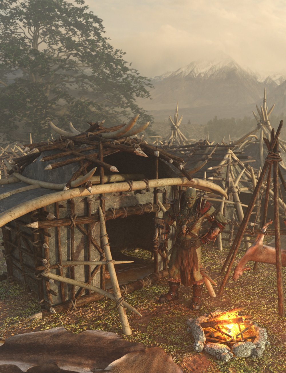 Orcish Camp 1 by: Enterables, 3D Models by Daz 3D