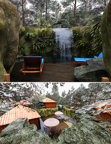 Secret Waterfalls Secret Waterfalls by: bituka3d, 3D Models by Daz 3D