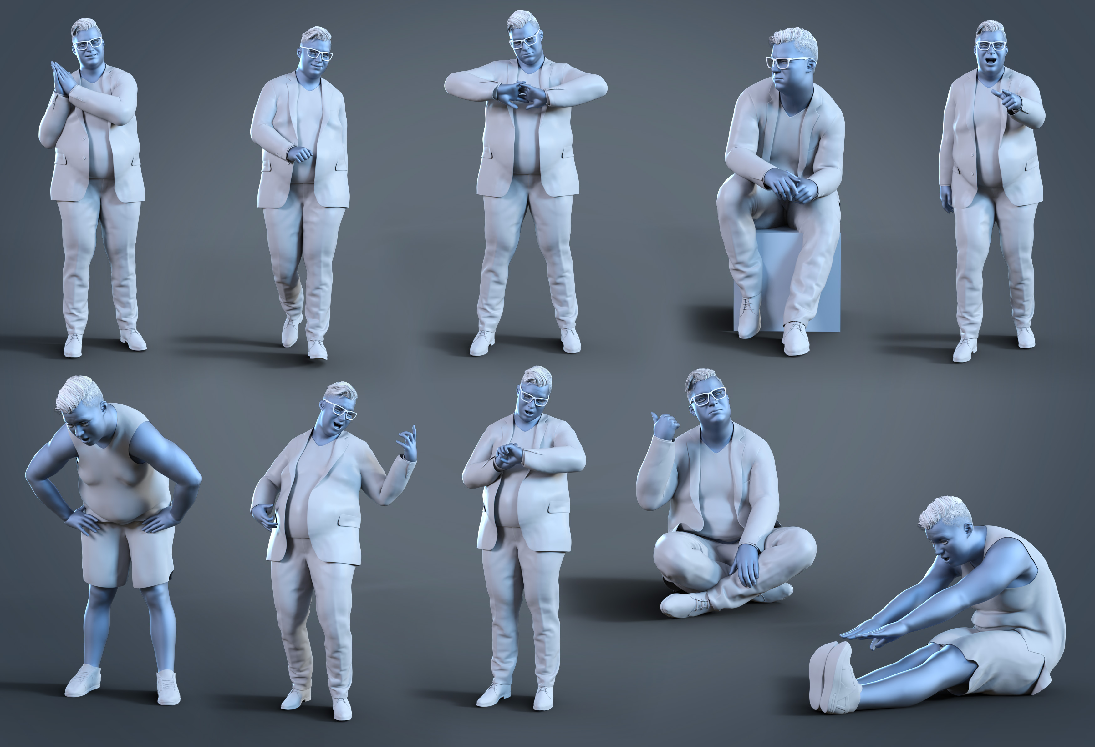 Z Comedy Night Poses and Expressions for Fred 8.1 Z Comedy Night Poses and Expressions for Fred 8.1 by: Zeddicuss, 3D Models by Daz 3D