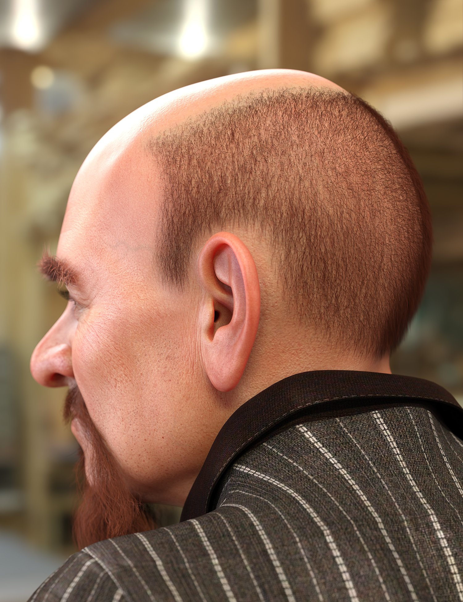 M3D Tough Guy Hair Set Genesis 8.1 Males by: Matari3D, 3D Models by Daz 3D