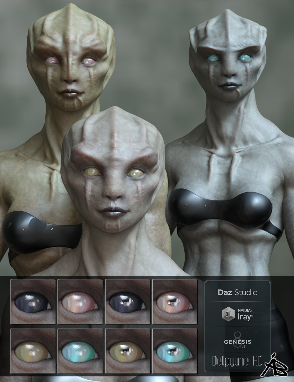 AB Delpyune HD for Genesis 8.1 Female by: AuraBianca, 3D Models by Daz 3D