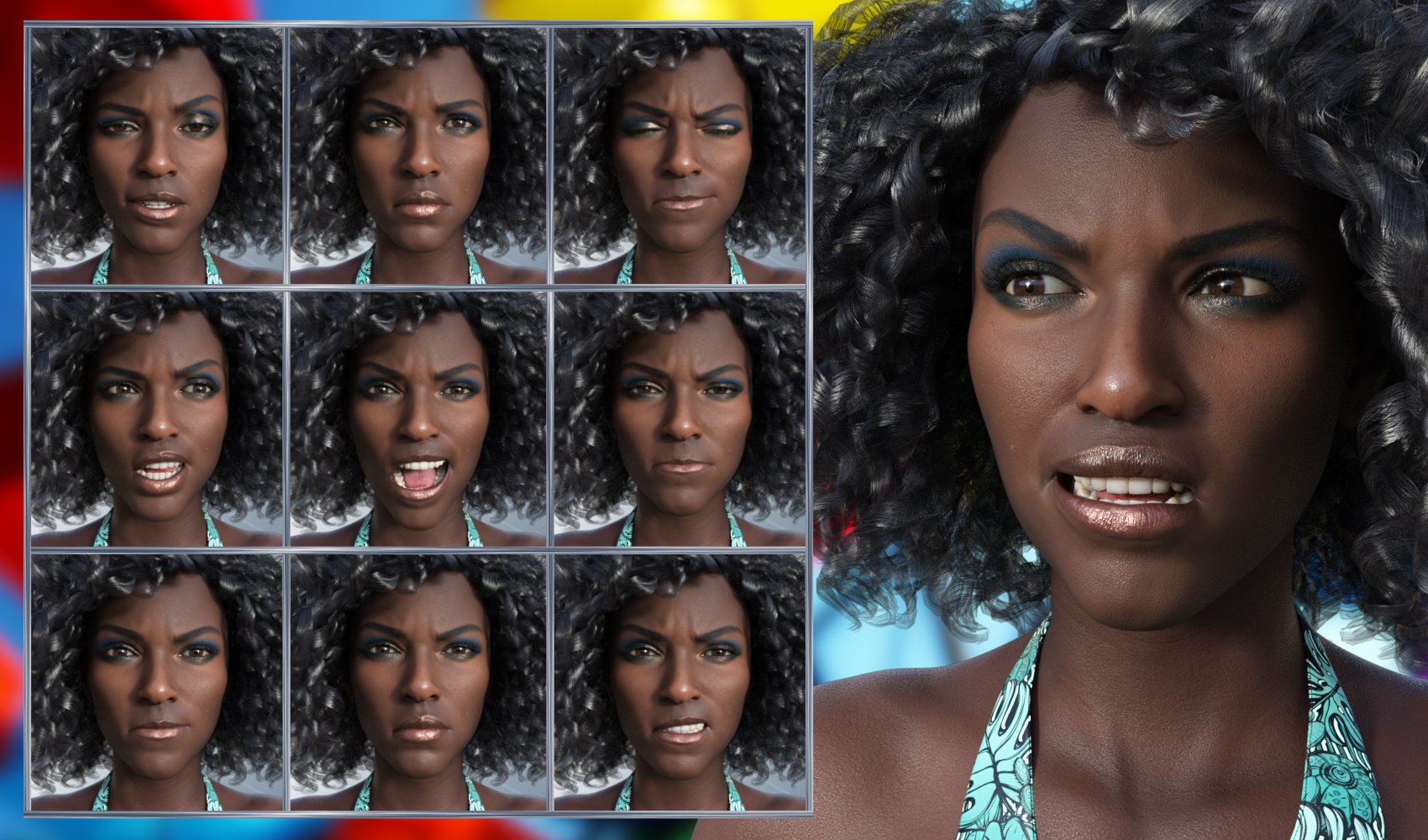 Bold Mind - Expressions for Genesis 8.1 Female and Jada 8.1 by: JWolf, 3D Models by Daz 3D