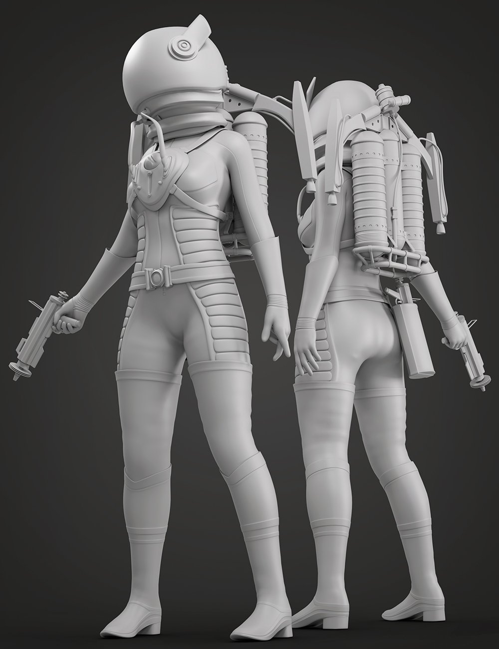 Stellar Spacesuit for Genesis 8.1 Females by: Barbara BrundonUmblefuglySadeMoonscape Graphics, 3D Models by Daz 3D
