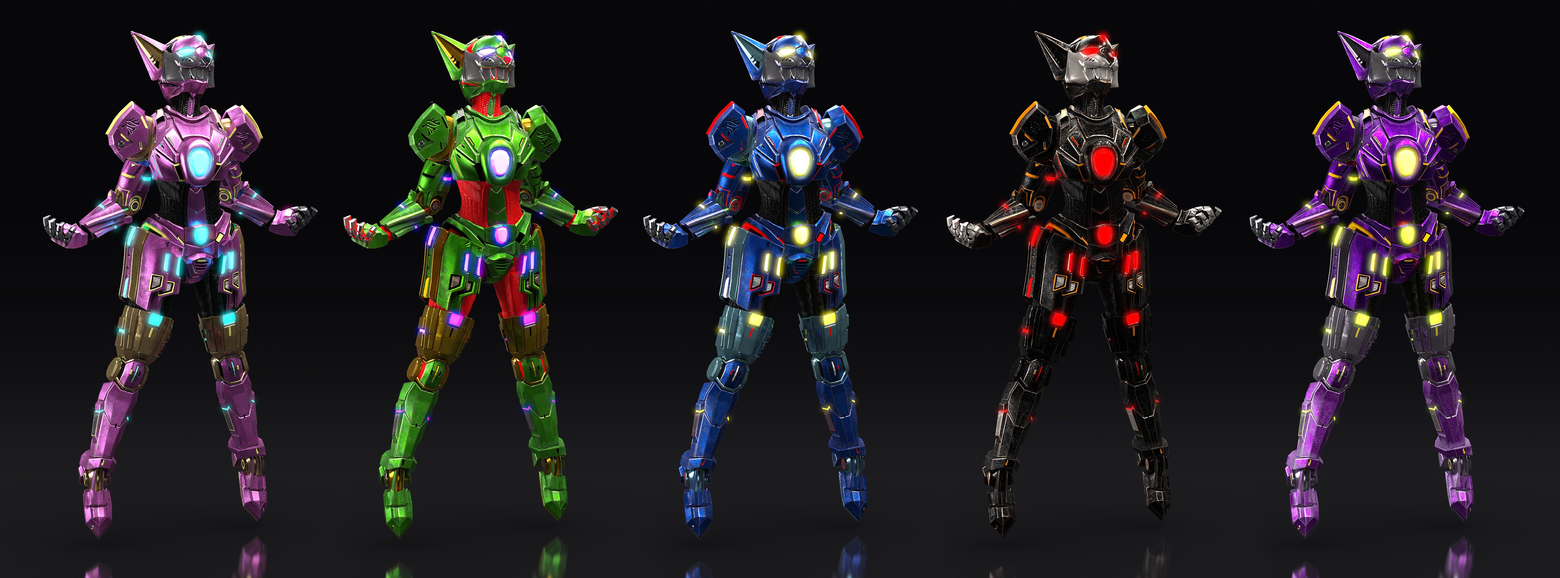 Kitsune Mech Armor for Genesis 8 and 8.1 Females by: Trickster3DX, 3D Models by Daz 3D